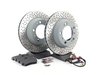 ES#2594744 - 98735240301ROEKT - Rear Brake Service Kit - Featuring Sebro rotors and Textar brake pads - Assembled By ECS - Porsche