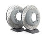 ES#2594744 - 98735240301ROEKT - Rear Brake Service Kit - Featuring Sebro rotors and Textar brake pads - Assembled By ECS - Porsche