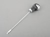 ES#240655 - 25167584237 - Automatic Transmission Shift Knob - Leather - Chrome selector hoof button - Genuine MINI - MINI