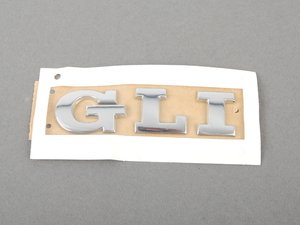 ES#5618 - 1k5853675e739 - "GLI" Emblem - Chrome stick on emblem - Genuine Volkswagen Audi - Volkswagen