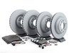 ES#2602361 - 95535140300OEKT - Front & Rear Brake Service Kit - Featuring Zimmerman Z-Coated rotors and Bosch QuietCast brake pads - Assembled By ECS - Porsche
