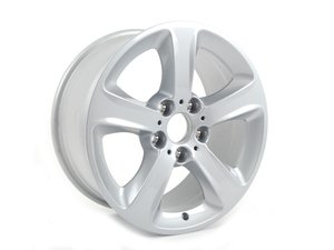 ES#64825 - 36116762300 - 17" spider Spoke Style 137 Wheel - Priced Each - 17x8 ET47 CB 72.6mm - Genuine BMW - BMW