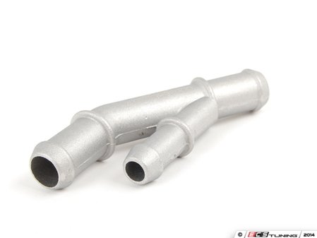 ES#2748757 - 006368ECS01A -  Aluminum Split Pipe Coolant Fitting - Replaces the failure prone, plastic coolant split pipe from the turbo & expansion tank to the water pipe hose - ECS - Audi Volkswagen