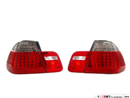 ES#240188 - E464TREDLED - LED Tail Light Set - White/Red - Dramatically improve the appearance of your BMW with this simple bolt on - EagleEyes - BMW