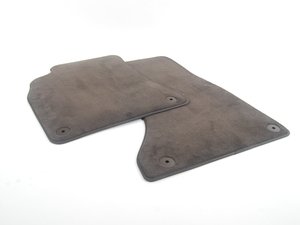 ES#2541501 - 8K1863691GQC7 - Front Carpeted Floor Mat Set - moor brown - Includes both front floor mats to protect your interior carpet - Genuine Volkswagen Audi - Audi
