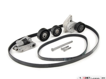ES#2593600 - 11281437450KT - Accessory Belt Kit Service Kit - Utilizes all genuine BMW components - includes updated hydraulic alternator tensioner - Genuine BMW - BMW
