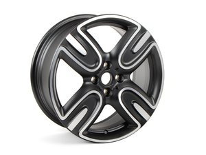 ES#2612102 - 36116856220 - R136 MINI JCW GP2 Wheel 17" (4x100) - Black Matte Gloss Turned - Priced Each - 17 X 7.5J ET:45 - Genuine MINI - MINI