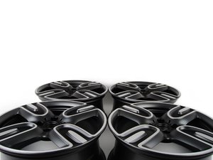 ES#2749109 - 36116856220KT - R136 MINI JCW GP2 Wheel 17" (4x100) - Black Matte Gloss Turned - Set Of Four - 17 X 7.5J ET:45 - Genuine MINI - MINI