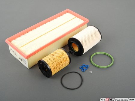ES#2576163 - 1K0127434AOEKT - Genuine Filter Maintenance Kit - 3 Piece - Includes air, fuel & oil filters - Assembled By ECS - Volkswagen