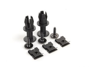 ES#2739711 - 8K0863788KT - Front Belly Pan Installation Hardware Kit - Rear Section - Includes the necessary hardware to secure the belly pan - Genuine Volkswagen Audi - Audi