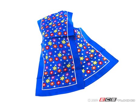 ES#1876524 - 11988 - Daisy Design Silk Scarf - (NO LONGER AVAILABLE) - In the heart of each flower is Volkswagen! What's in yours? - DriverGear - 