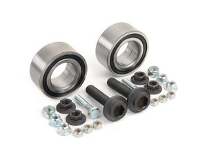 ES#2749181 - 4B0498625AKT2 - Front Wheel Bearing Kit - Pair (82MM) - Includes both bearings, axle bolts, and self locking nuts - Bremmen Parts - Audi Volkswagen