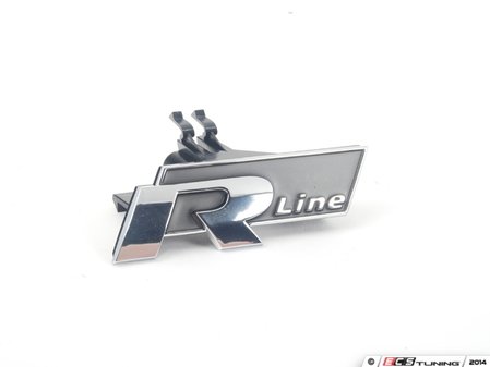 ES#2582689 - 5N0853679FXC - "R" Emblem  - R-Line emblem for R grilles - Genuine Volkswagen Audi - Volkswagen