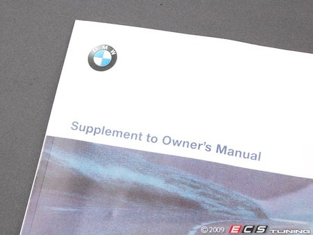 ES#13162 - 01419791257 - E36 Suppl. Owner's Handbook US-English - Genuine BMW - BMW