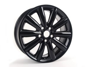 ES#2745105 - 36116855109 - 499 MINI 10 Spoke Cosmos Wheel 17" (5x112) Black - Priced Each - 7J X 17 ET:54 - Genuine MINI - MINI