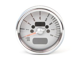 ES#171232 - 62116936313 - Revolution Counter Chrome - Steering Column - Mounts to the top of the steering column and displays revs - Genuine MINI - MINI