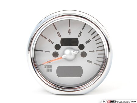 ES#171232 - 62116936313 - Revolution Counter Chrome - Steering Column - Mounts to the top of the steering column and displays revs - Genuine MINI - MINI