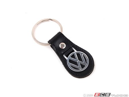 ES#1876667 - 18969 - Leather Keychain - Black - (NO LONGER AVAILABLE) - Built strong just like Volkswagen ! - DriverGear - 