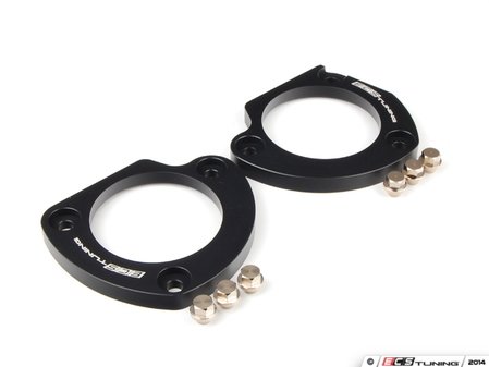 ES#3491657 - 001718ECS01 - ECS Strut Tower Plate Kit - Black - MINI R56 ECS Strut Tower Plate Kit provides critical protection for your MINI?s front strut towers, preventing deformation and failure that can occur due to the factory's tight suspensions, spirited driving, aftermarket compo - ECS - MINI