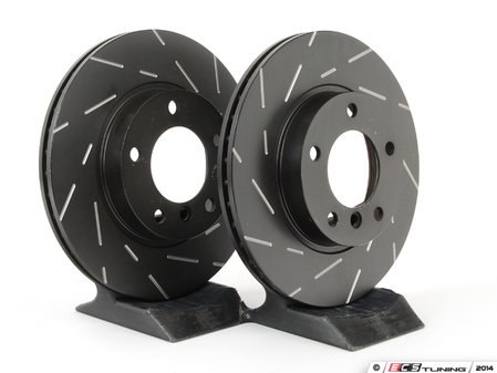 ES#522724 - USR553 - Ultimax USR Sport Slotted Front Brake Rotor - Pair (286x22) - Reduce the fading, improve your braking - EBC - BMW