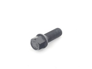 ES#3560811 - S17D35R13ZNNI - Ball Seat Wheel Bolt - 14x1.5x35mm - Priced Each - Black zinc coated wheel bolts made specifically for OE wheels - ECS - Audi Volkswagen