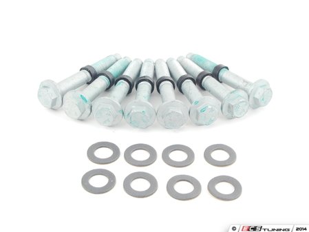ES#2695546 - N90989201KT - Trailer Hitch Receiver Mounting Kit - Includes bolts and washers - Genuine Porsche - Porsche