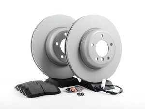 ES#2649811 - 34116778647-KT - Front Brake Service Kit - Featuring Zimmermann rotors and ECS DD23 "Daily Driver" ceramic pads. - Assembled By ECS - BMW