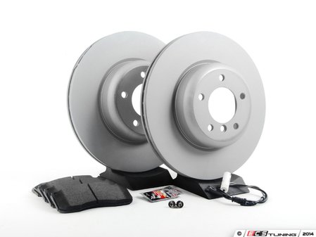 ES#2649811 - 34116778647-KT - Front Brake Service Kit - Featuring Zimmermann rotors and ECS DD23 "Daily Driver" ceramic pads. - Assembled By ECS - BMW
