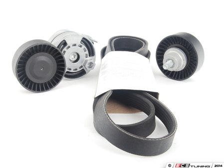 ES#2681166 - 06E903137JKT2 - Accessory Belt Kit - Includes the tensioner assembly, accessory belt, relay roller and hardware - Assembled By ECS - Audi
