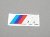 ES#79081 - 51141946169 - E34 M5 Rear M Badge - Priced Each - ///M Emblem in trunk lid - Genuine BMW - BMW