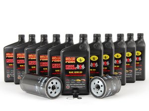 ES#2649896 - 99310720303KT7 - Penn Grade 1 Oil Service Kit (20w-50) - With ECS Magnetic Drain Plug - Includes Mahle filter and Genuine Penn Grade 1 A40 Spec Oil - Assembled By ECS - Porsche