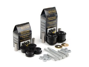 ES#2762214 - PFF5-502BKT - Polyurethane Front Control Arm Bushing Kit - Full - Address front end shimmy caused by replacing all the worn out control arm bushings once and for all and regain control. Includes Powerflex bushings and new hardware. - Assembled By ECS - BMW