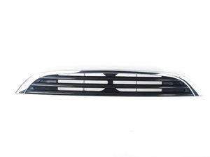 ES#78182 - 51137133846 - Upper Grille Full Section Black With Chrome Smooth Top - Restore you factory black MINI grille - Genuine MINI - MINI