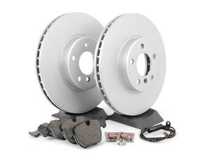 ES#1306686 - ECSE533411-2 - Front Brake Service Kit - Featuring ECS V5 blank coated rotors and ECS DD23 Daily Driver ceramic pads - Assembled By ECS - BMW