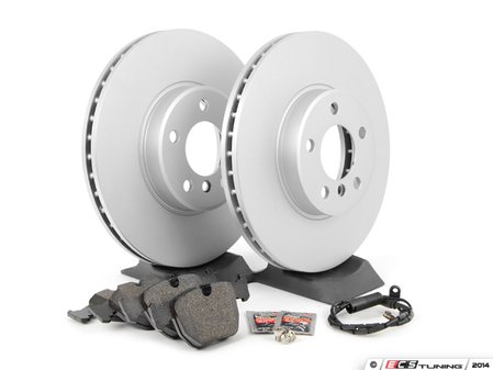 ES#1306686 - ECSE533411-2 - Front Brake Service Kit - Featuring ECS V5 blank coated rotors and ECS DD23 Daily Driver ceramic pads - Assembled By ECS - BMW