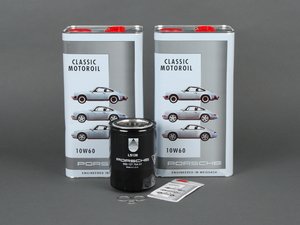 ES#2575876 - 93010776401KT3 - Premium 930 Turbo Oil Service Kit - Everything you will need to complete an oil change with Porsche Classic 10W-60 oil - Genuine Porsche - Porsche