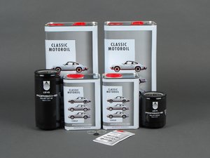 ES#2532331 - 99310720303KT - 993 Premium Oil Service Kit - Everything you will need to complete an oil change with Porsche Classic 10W-60 oil - Genuine Porsche - Porsche