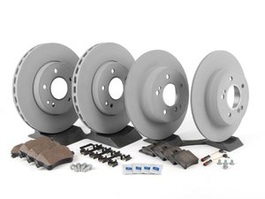 ES#2762255 - 0054206220KT - Front & Rear Brake Service Kit - Non Sport - Featuring Genuine Mercedes-Benz Rotors And Pads - Genuine Mercedes Benz - Mercedes Benz