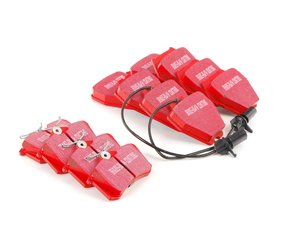 ES#2763137 - DP31348Ckt - Front & Rear RedStuff Performance Brake Pad Kit - High performance street pad featuring Kevlar technology, includes front and rear pads - EBC - Audi
