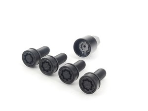 ES#2647982 - 0019901607 - Wheel Locks - Set Of Four - Black - Includes Key - Genuine Mercedes Benz - Mercedes Benz