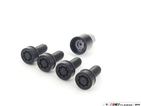 ES#2647982 - 0019901607 - Wheel Locks - Set Of Four - Black - Includes Key - Genuine Mercedes Benz - Mercedes Benz