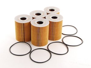 ES#2207839 - 11427837997 - Oil Filter, Pack Of 5 - Stock Up And SAVE! - Always use a high quailty oil filter to get the most life from your oil - Genuine BMW - BMW