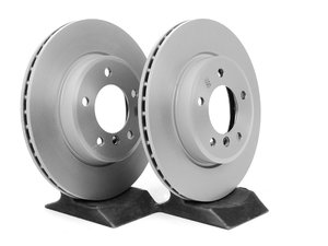 ES#10523 - 34116855152kt3 - Front UV Coated Brake Rotors - Pair (300x22) - Features Brembo's special UV paint treatment that guarantees superior corrosion resistance. - Brembo - BMW