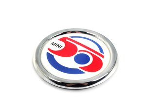 ES#1875414 - 51147238085 - 50 Years Grille Badge - Mounts to the special front grille badge holder - Genuine MINI - MINI