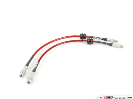 ES#2594291 - 002429ECS01A - Exact-Fit Stainless Steel Brake Lines - Front - Stainless reinforced for improved pedal feel and durability - ECS - Porsche