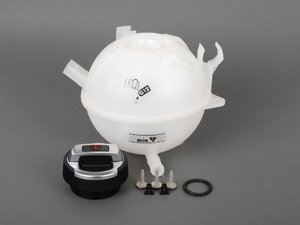 ES#2598389 - 1K0121407A - Expansion Tank Replacement Kit - R8 Coolant Cap - Includes a tank, cap, cap seal and necessary mounting hardware - Assembled By ECS - Volkswagen