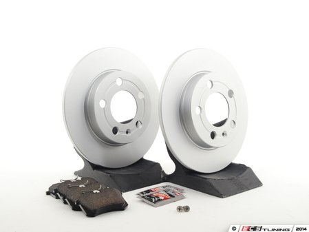 ES#2678605 - 40454018KT2 - Rear Brake Service Kit - Featuring Meyle rotors and ECS DD23 ceramic pads. - Assembled By ECS - Audi