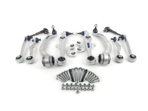 ES#2698861 - 4F0498530S1 - Heavy Duty Complete Front Control Arm Kit - Includes all front control arms, HD tie rod ends, HD sway bar end links & hardware - Meyle HD - Audi Volkswagen
