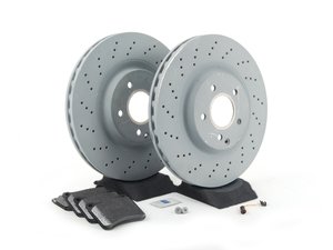 ES#2762350 - 2034211312KT - Front Brake Service Kit - Sport - Featuring Genuine Mercedes-Benz Rotors And Pads - Genuine Mercedes Benz - Mercedes Benz