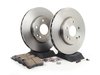 ES#2762352 - 2034211312KT2 - Front Brake Service Kit - Sport - Featuring ATE Rotors, and Akebono-Euro Ceramic Pads - Assembled By ECS - Mercedes Benz